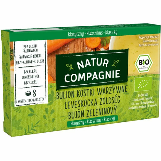 Bulion Kostki Warzywne Bez Dodatku Cukru Bio 84 g - Natur Compagnie