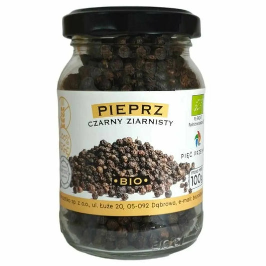 Pieprz Czarny Ziarnisty BIO 100 g - Pięć Przemian