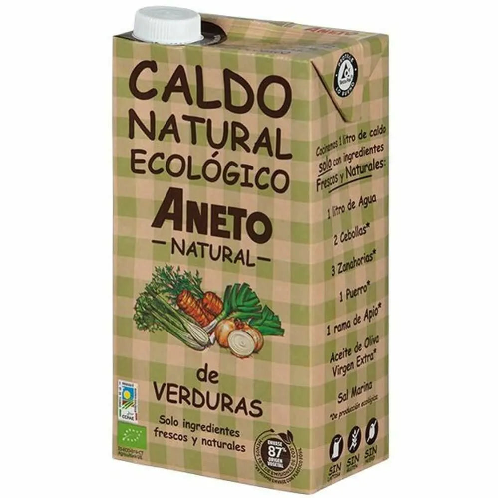 Bulion Warzywny w Płynie Bezglutenowy Bio 1 L - Aneto Natural