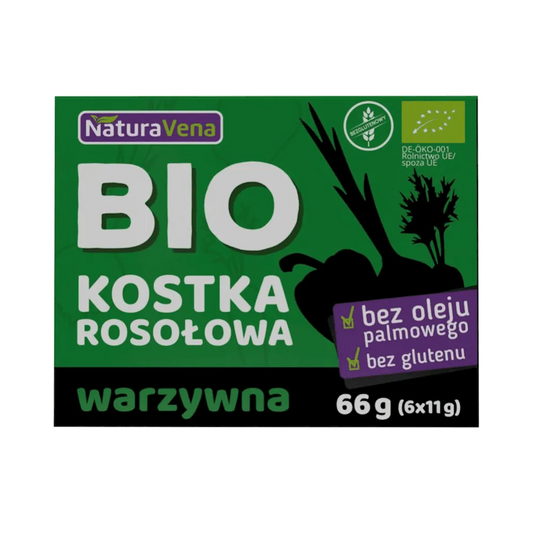Kostka Rosołowa Warzywna Bio 66 g - NaturAvena
